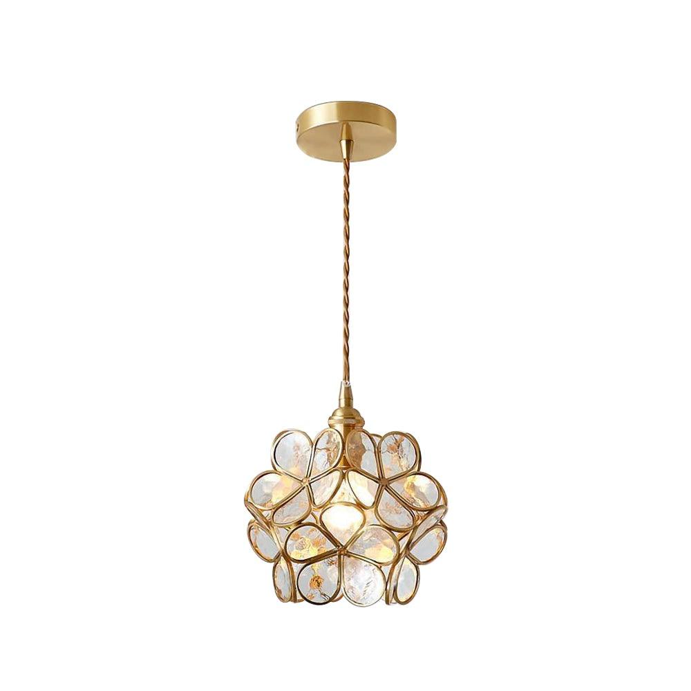Classic Glass Pendant Lighting Fixture 1-Light