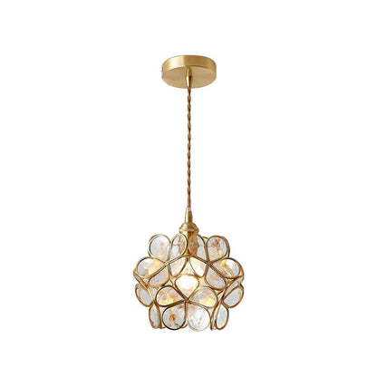 Classic Glass Pendant Lighting Fixture 1-Light