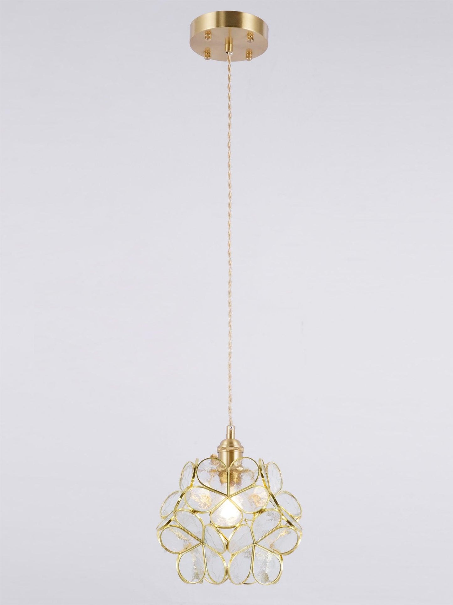 Classic Glass Pendant Lighting Fixture 1-Light
