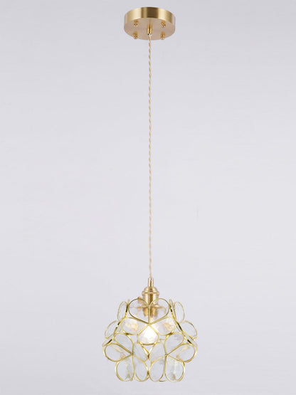 Classic Glass Pendant Lighting Fixture 1-Light