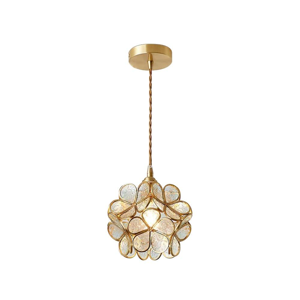 Classic Glass Pendant Lighting Fixture 1-Light