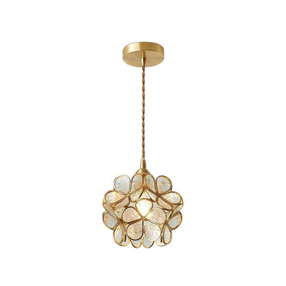 Classic Glass Pendant Lighting Fixture 1-Light