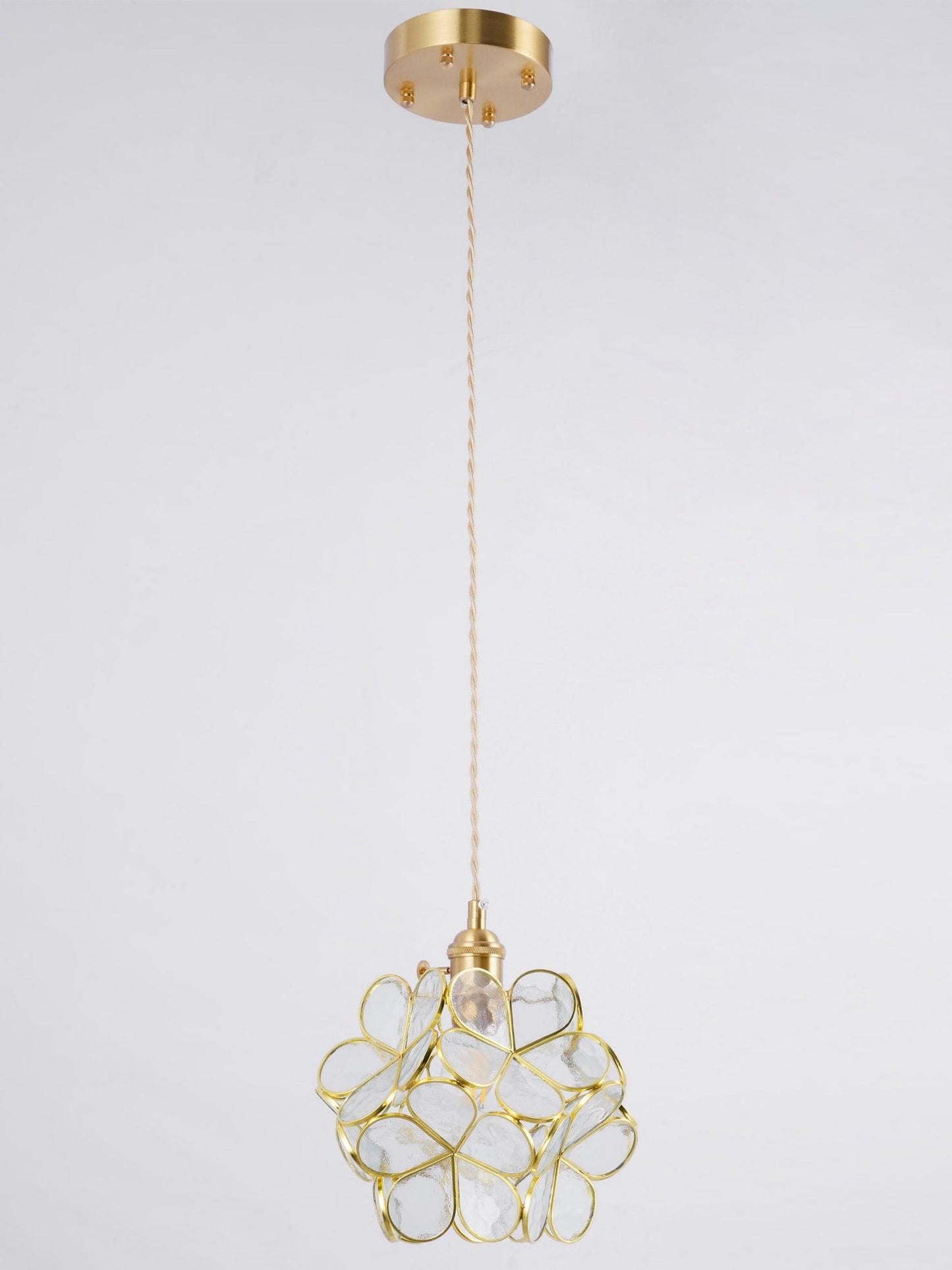 Classic Glass Pendant Lighting Fixture 1-Light