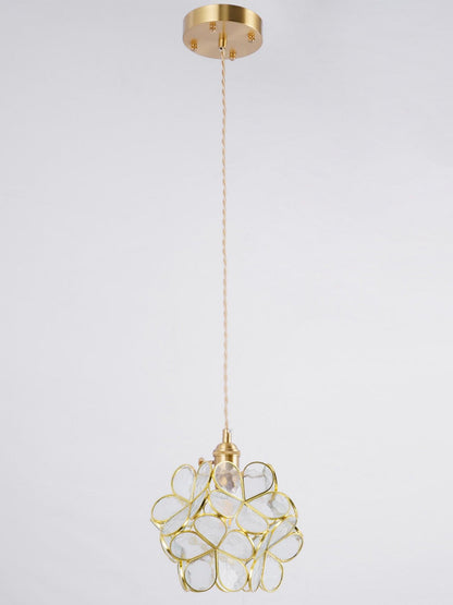 Classic Glass Pendant Lighting Fixture 1-Light