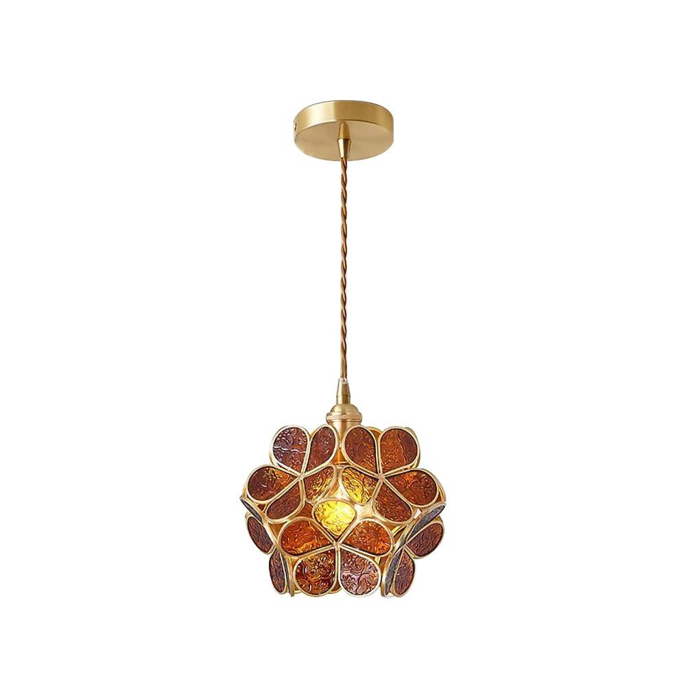 Classic Glass Pendant Lighting Fixture 1-Light