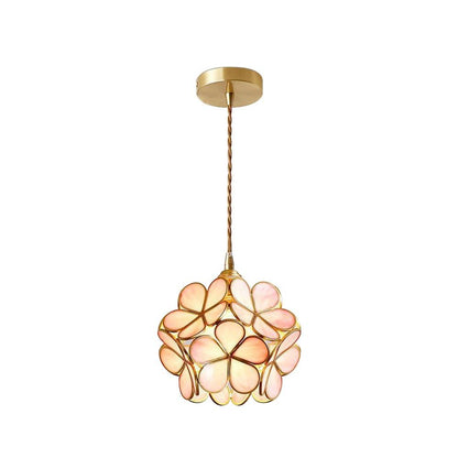 Classic Glass Pendant Lighting Fixture 1-Light