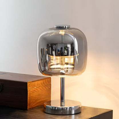Sleek Grey USB Desk Lamp with Dimmable LED Light