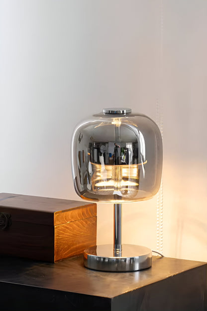 Sleek Grey USB Desk Lamp with Dimmable LED Light