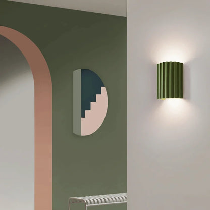 Stylish LED Wall Light with Unique Resin Decoration