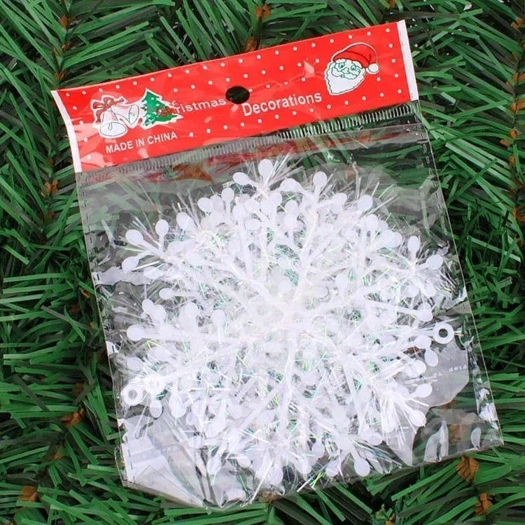 Sparkling Snowflake Garland Decorations - Fesara