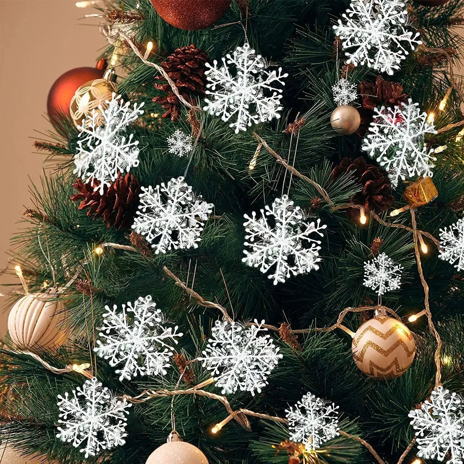 Glimmer Garlands | Glitter Snowflake Decorations 3