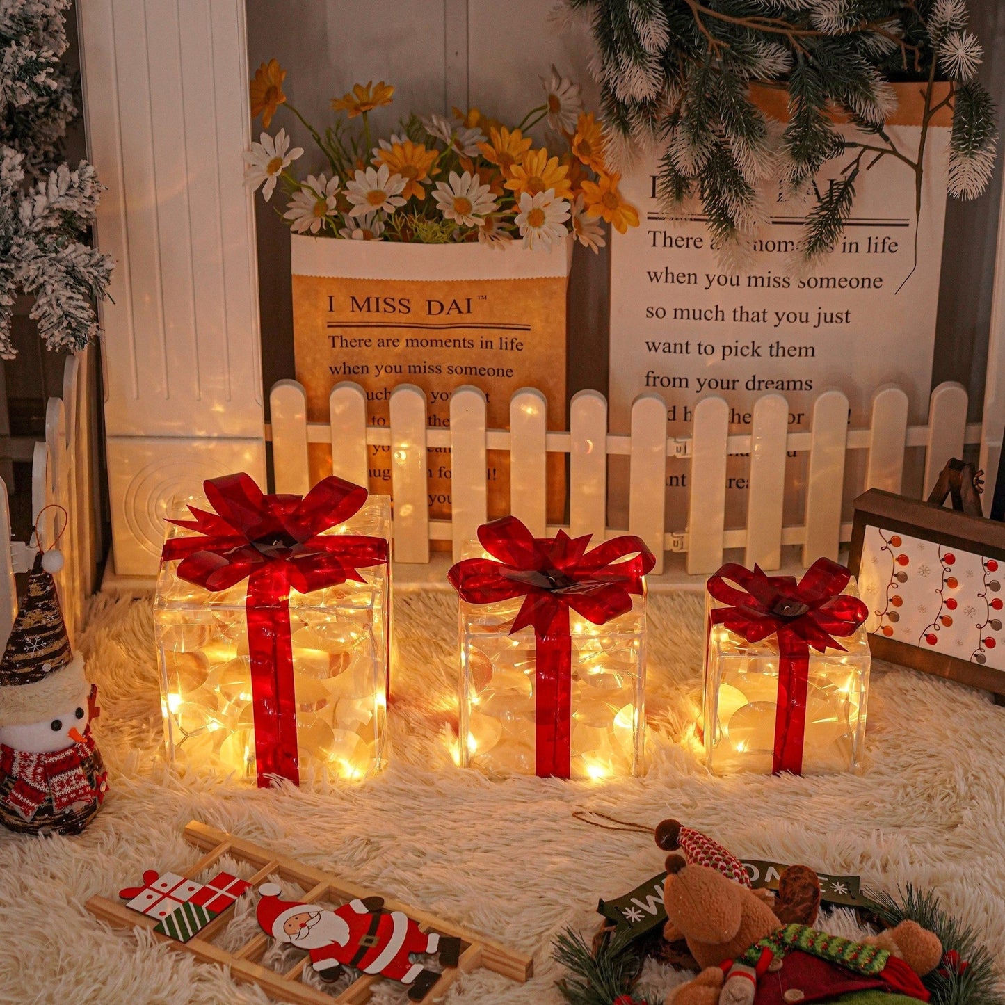 GlowBox – LED Gift Box Set for Christmas Decoration (3 Pieces) 5
