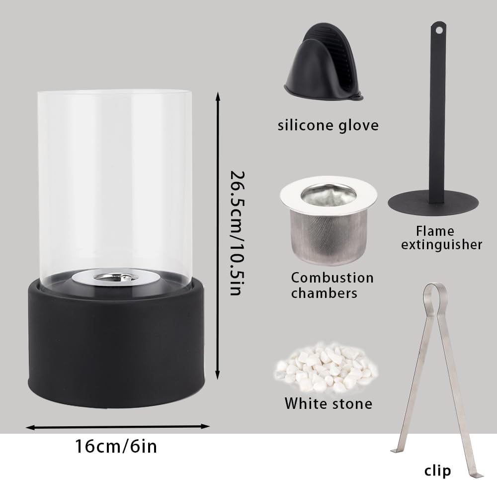 Real Flame Smokeless Bio Ethanol Tabletop Fireplace