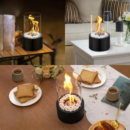 Real Flame Smokeless Bio Ethanol Tabletop Fireplace