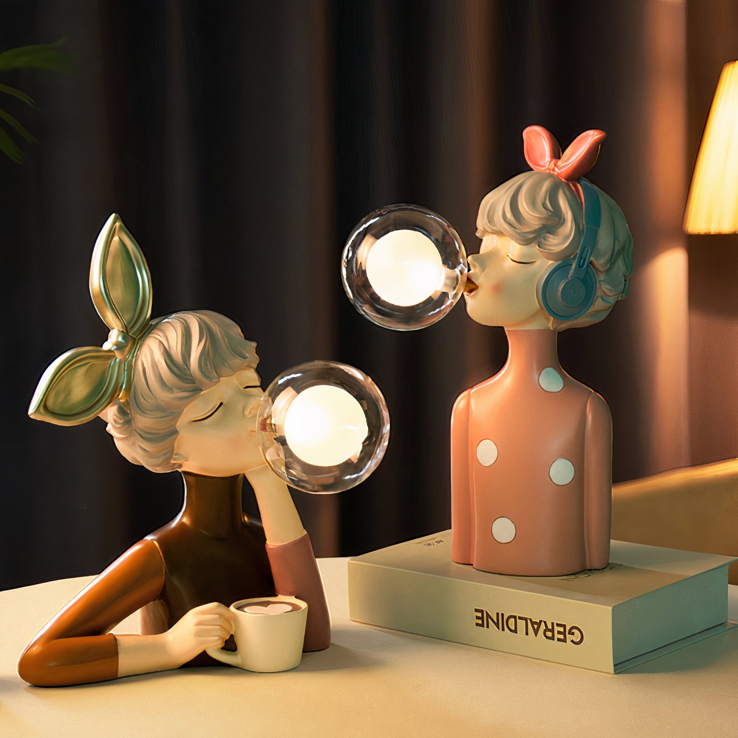 Warm Ambient Desk Lamp for Home Decor