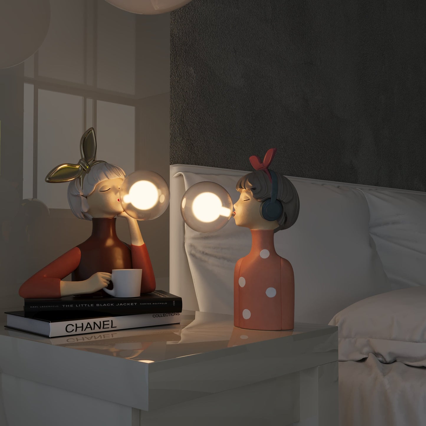 Warm Ambient Desk Lamp for Home Decor