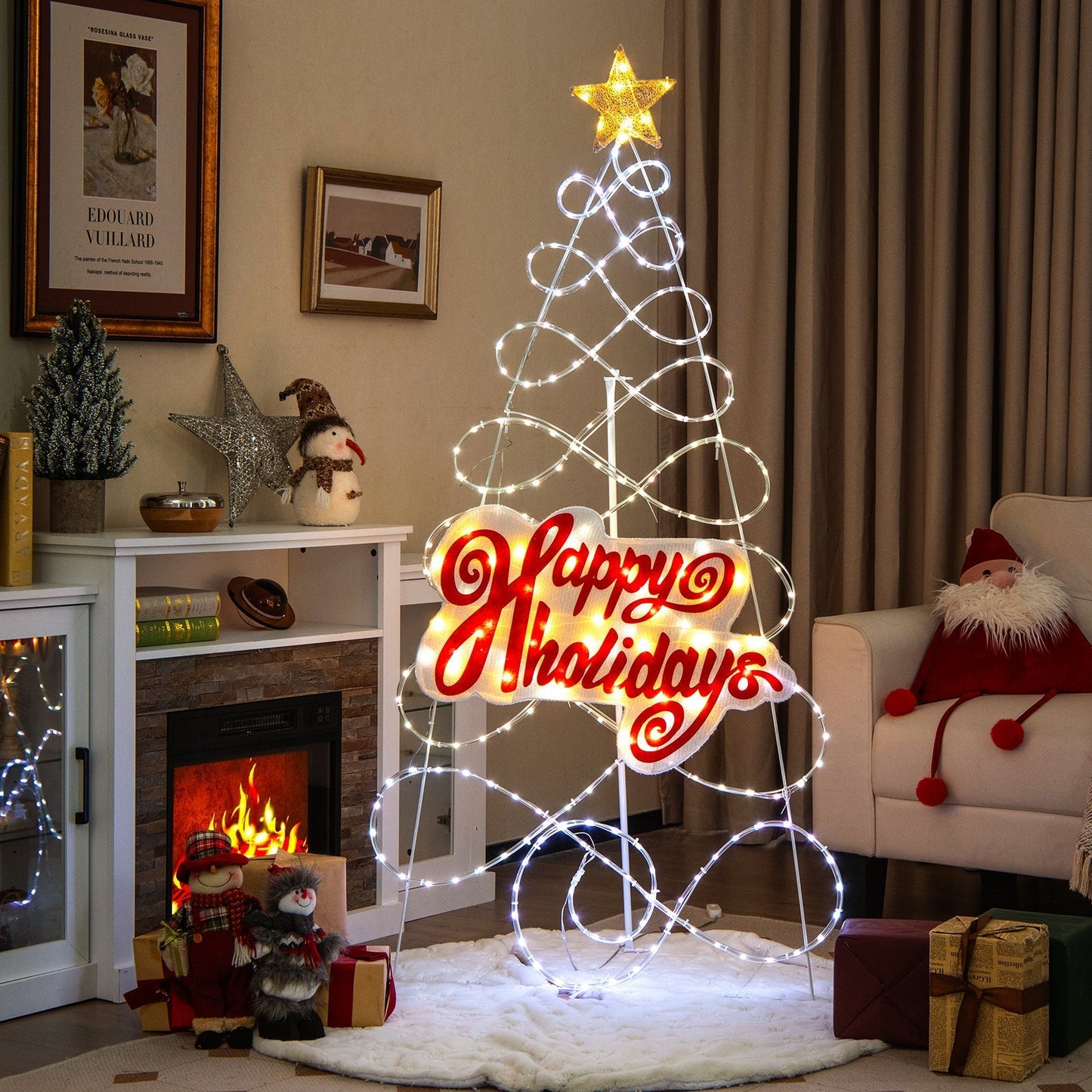 GlowPine – Pre-Lit Christmas Tree with Magical Color Modes 1
