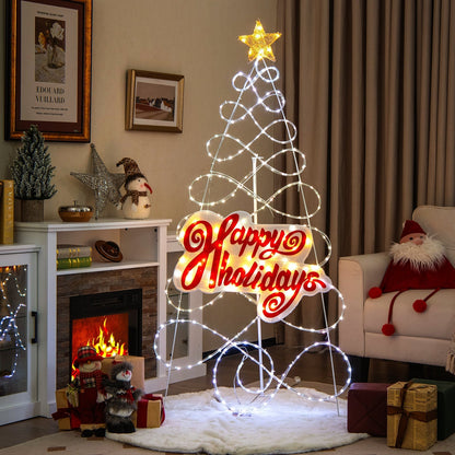 GlowPine – Pre-Lit Christmas Tree with Magical Color Modes 1