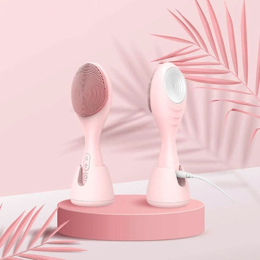 Advanced Facial Cleansing Brush with LED Light & Massage - Fesara