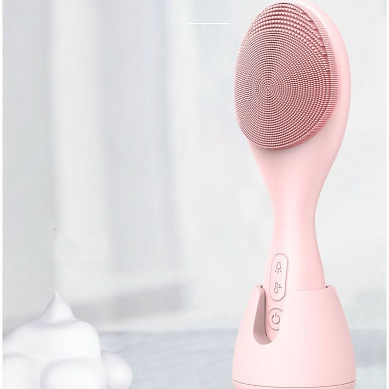 Glowpure – Electric facial cleanser with LED light & 42°C heat technology | silicone skincare device with sound vibration 3