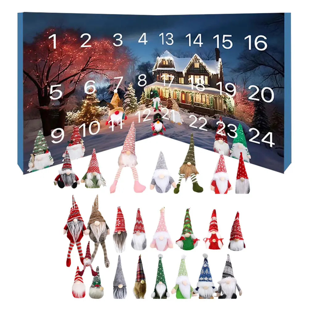 Fun Plush Holiday Countdown Calendar for Kids - Fesara