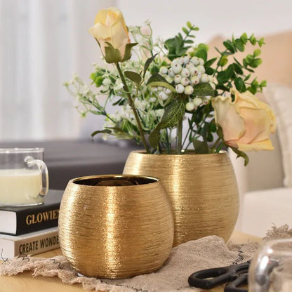 Luxury Rose Gold Planter Pot - Fesara