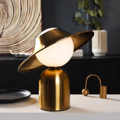 Modern Gold LED Table Lamp Scandinavian Style