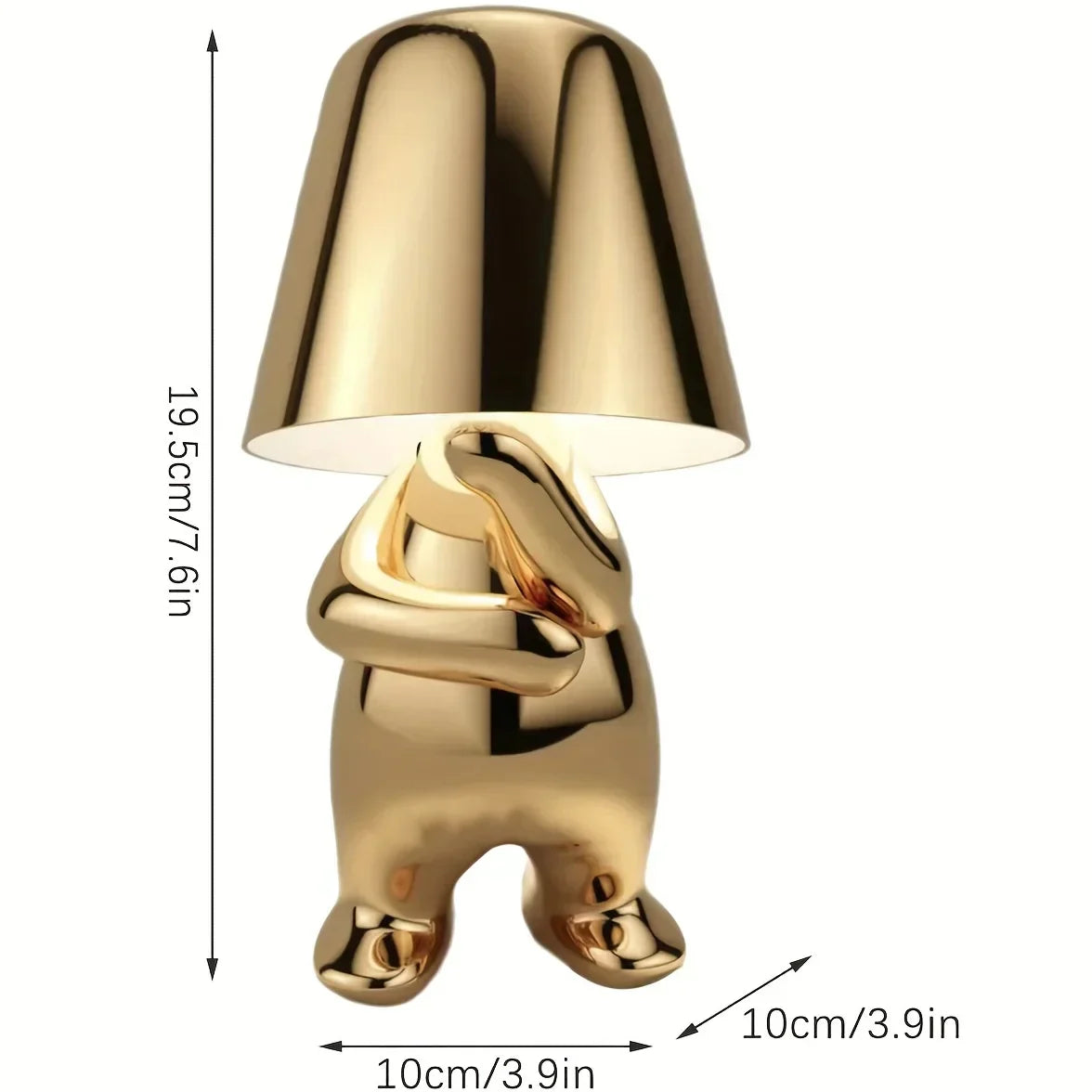 Elegant Gold Metal Desk Lamp