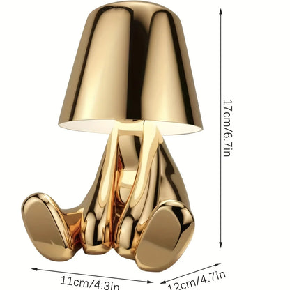 Elegant Gold Metal Desk Lamp