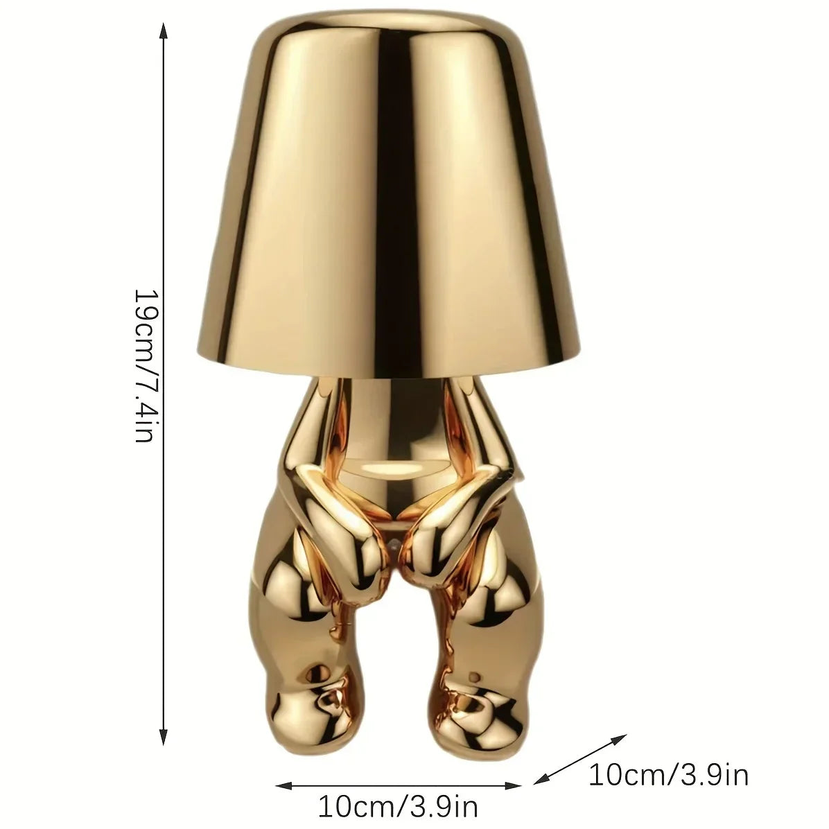 Elegant Gold Metal Desk Lamp