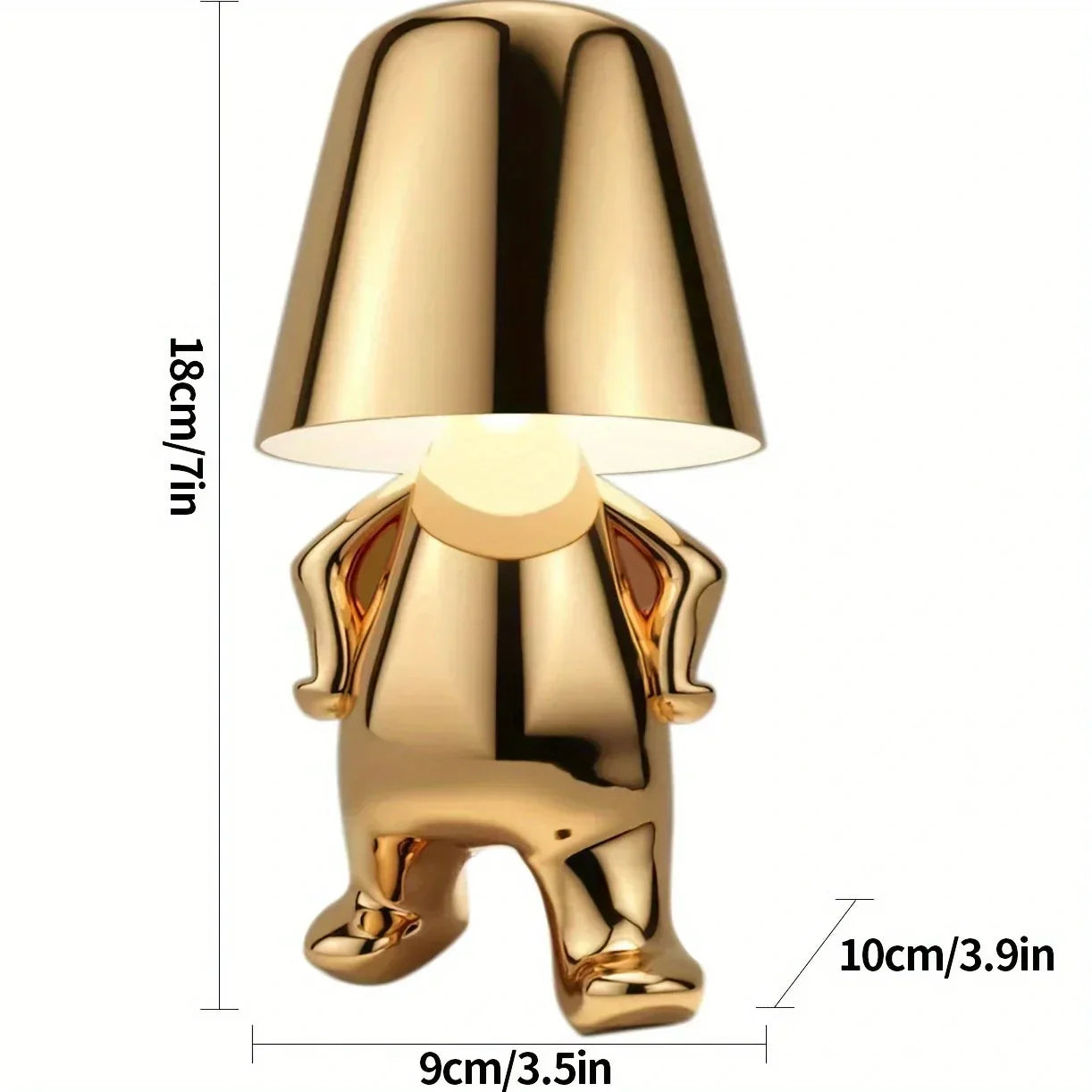 Elegant Gold Metal Desk Lamp