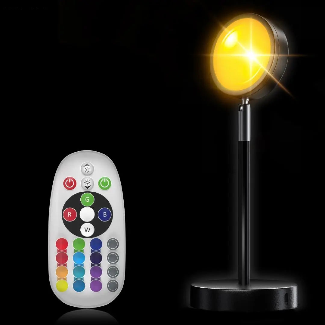 Colorful LED Projector with Sunset Effect and Remote