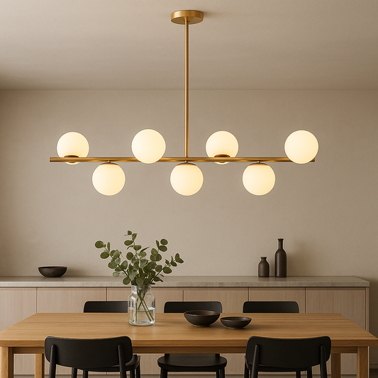 Luxury Gold Dining Room Chandelier Lamp - Fesara
