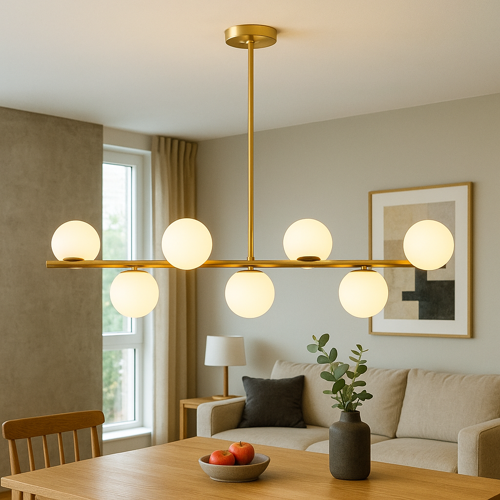 Golden Chandelier Kitchen Table 2