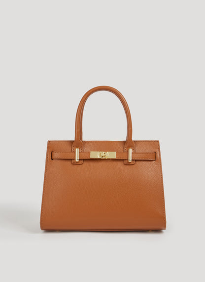 Fashionable Leather Tote Handbag - Fesara
