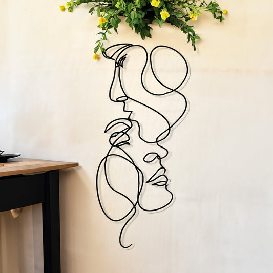 Contemporary 3D Metal Wall Decor for Modern Homes - Fesara
