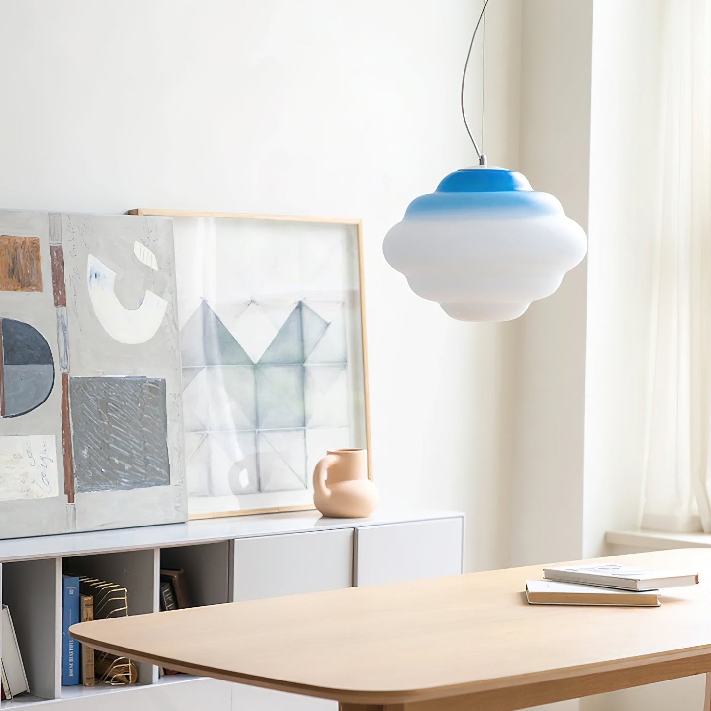 Stylish Pendant Lamp with Colorful Soft Glow