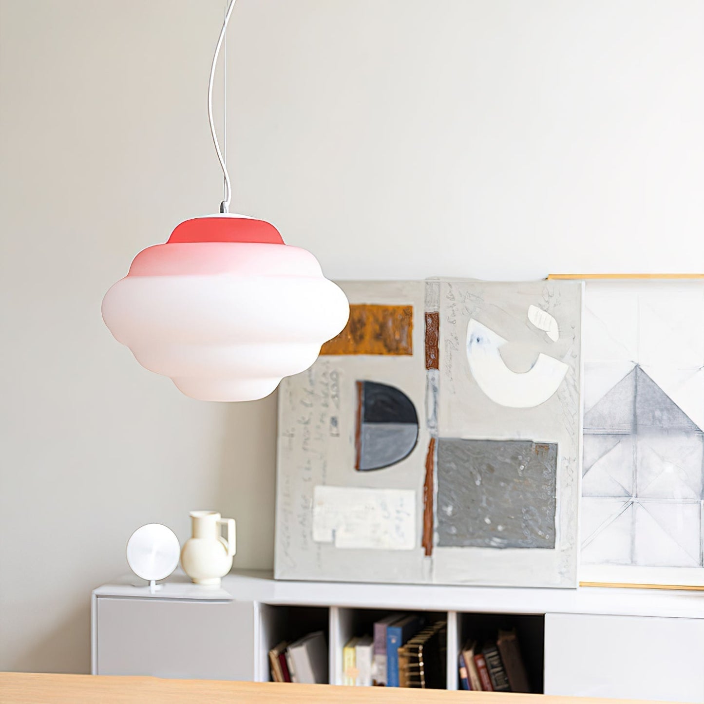 Stylish Pendant Lamp with Colorful Soft Glow