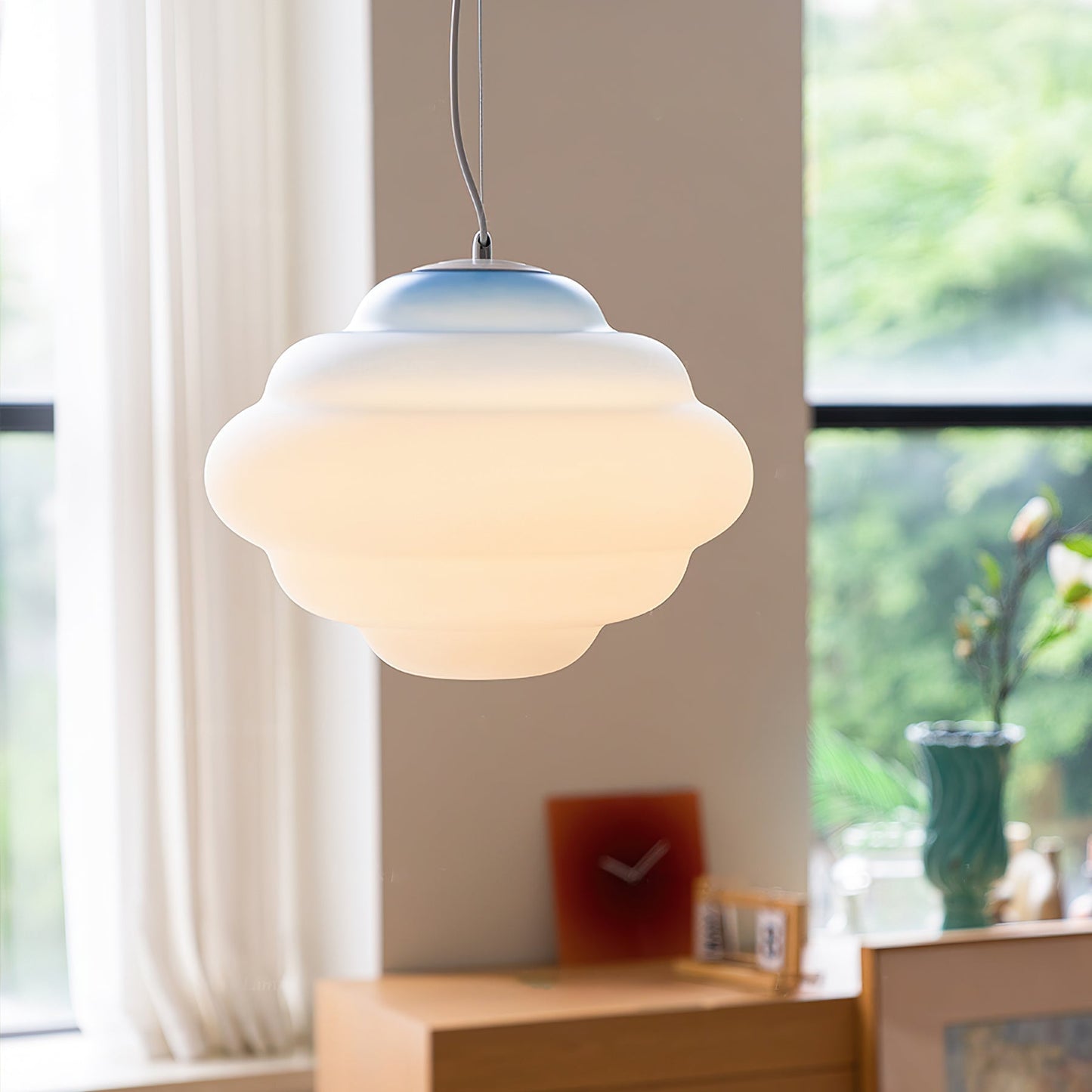 Stylish Pendant Lamp with Colorful Soft Glow
