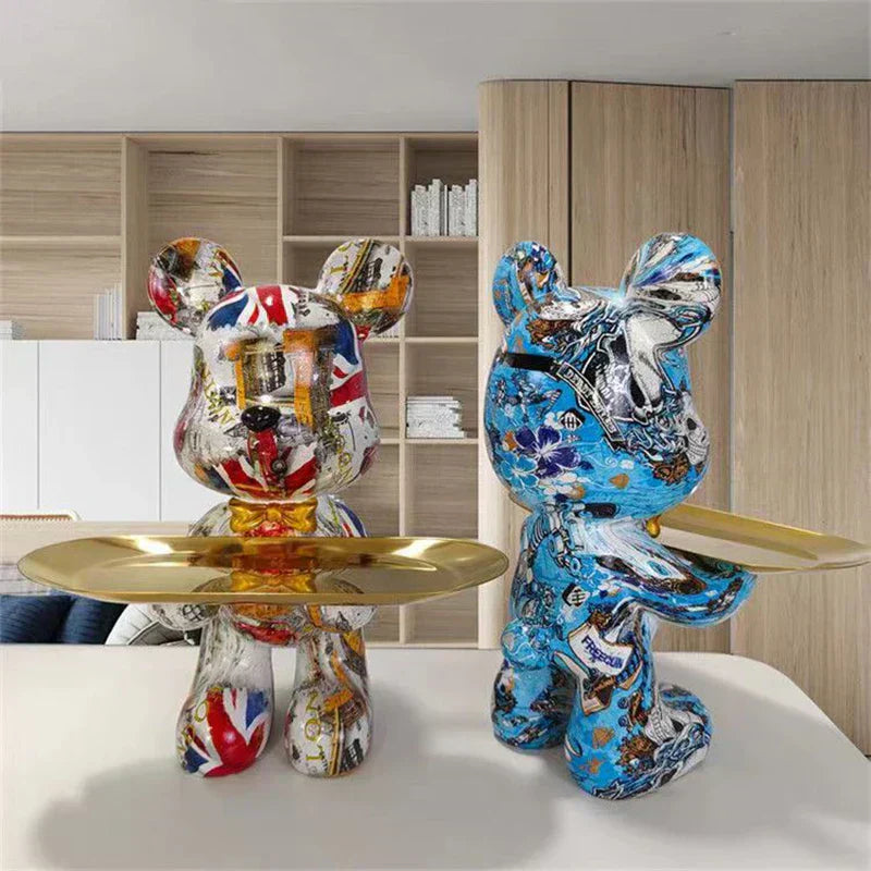 Urban Art Bear Figurine