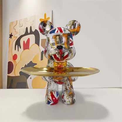 Urban Art Bear Figurine