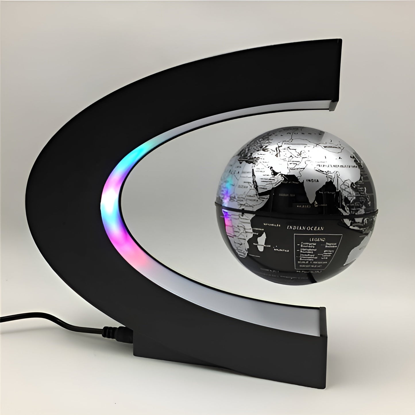 Glowing Interactive Globe with Colorful LED Lights