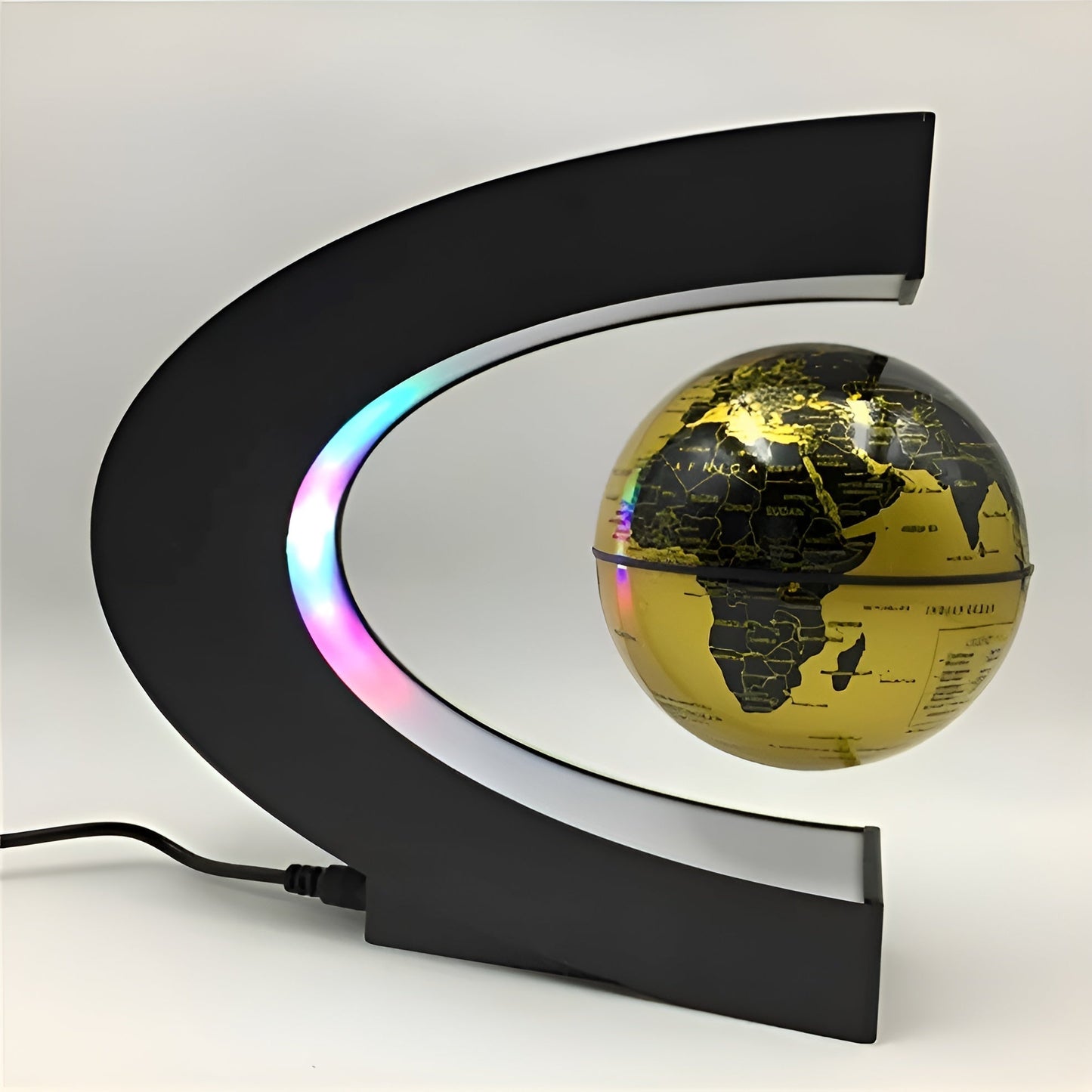 Glowing Interactive Globe with Colorful LED Lights - Fesara