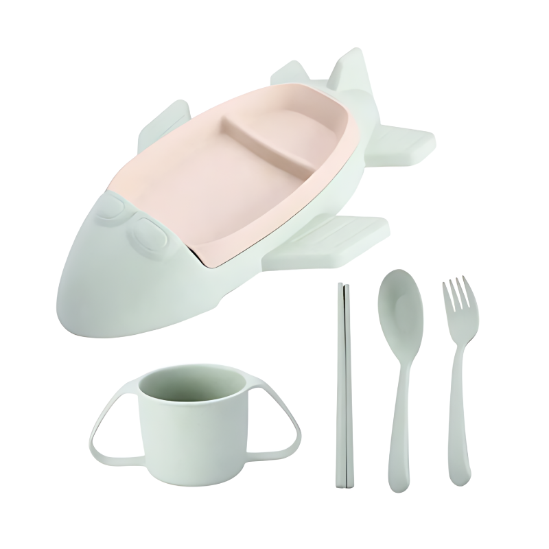 Kids' Stainless Steel Dinner Set