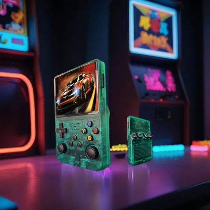Classic Portable Game Console with HD Display & USB Charger