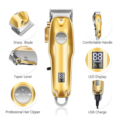 GroomMaster | Sleek Versatile 3-in-1 Hair Clipper and Beard Trimmer Set 4