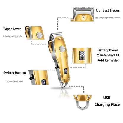GroomMaster | Sleek Versatile 3-in-1 Hair Clipper and Beard Trimmer Set 6