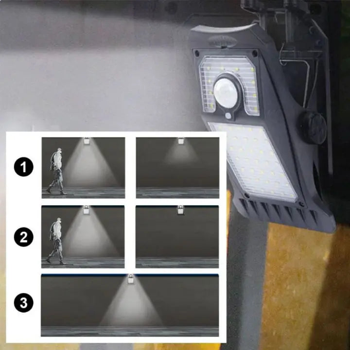 Bright Solar Powered Outdoor Security Light