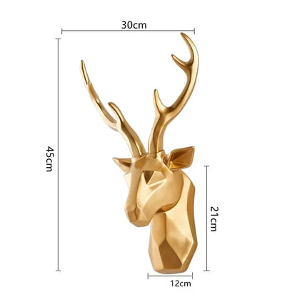 Luxury 3D Deer Head Wall Decoration