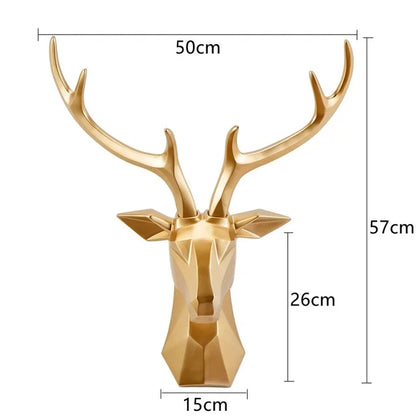 Luxury 3D Deer Head Wall Decoration